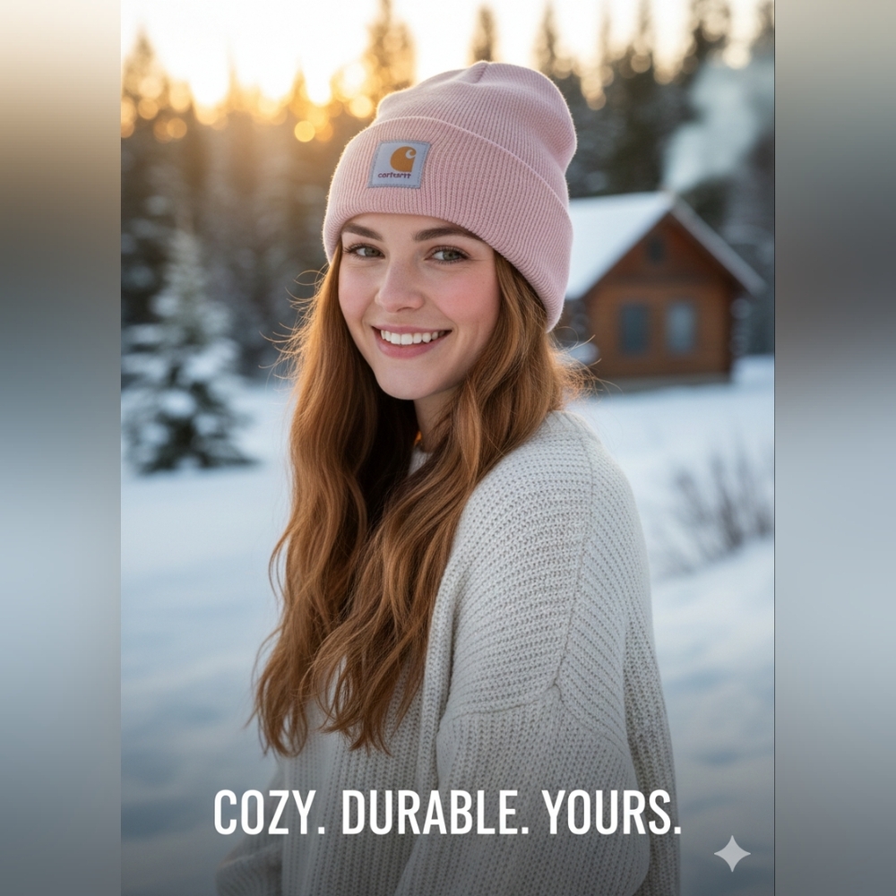 Carhartt Soft Pink Beanie